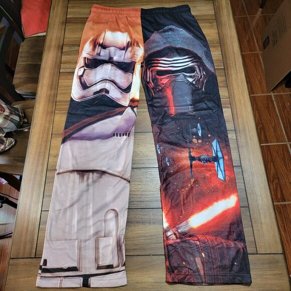 Star Wars Fleece PJ Pants Kilo Ren / Captain Phasma - Size XL - Picture 3 of 4